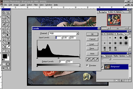 Adobe Photoshop 4.0 – Levels