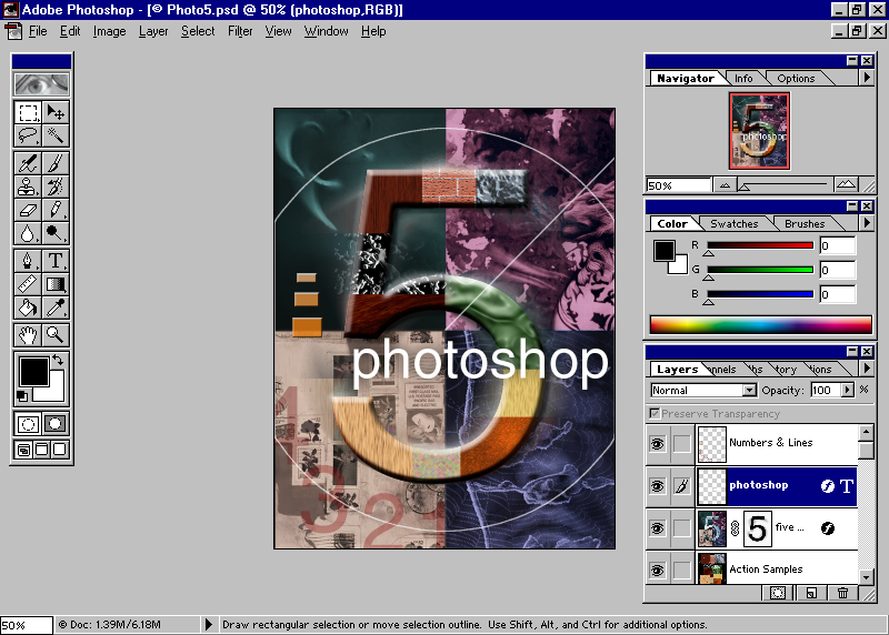 Adobe Photoshop 5.0 - Web Design Museum