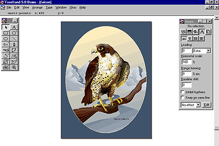 Macromedia FreeHand 5.0 – Falcon