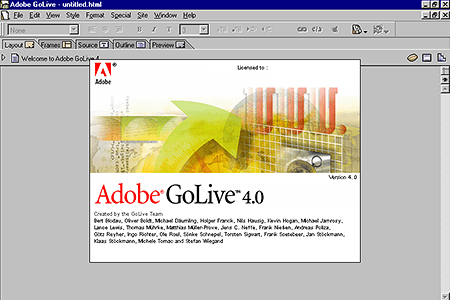 Adobe GoLive 4.0