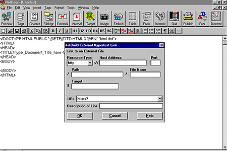 HotDog 1.0 – Build External Hypertext Link