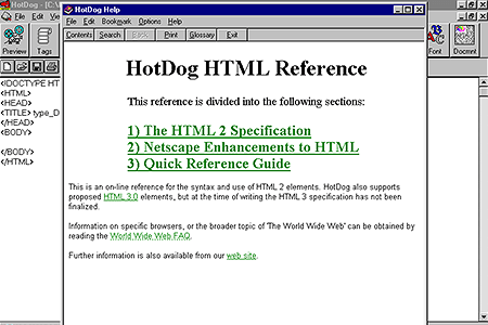HotDog HTML Reference