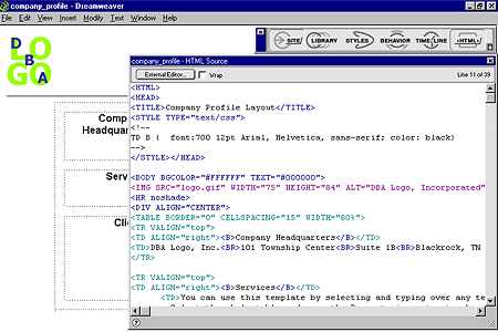 HTML Source