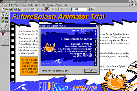 About FutureSplash Animator