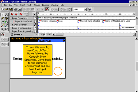 Macromedia Flash 3.0 – Actions-Frame Loaded