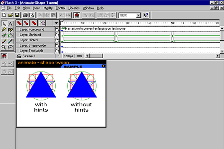 Animate-Shape Tween