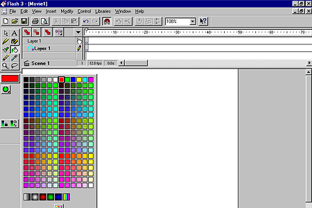 Macromedia Flash 3.0 – Color Palette