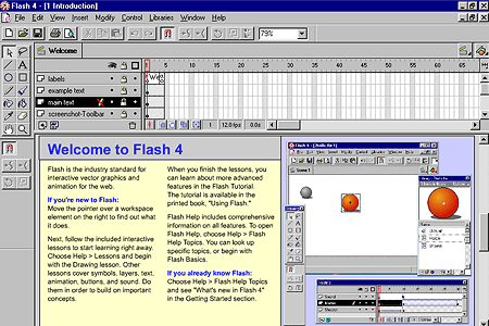 Macromedia Flash 4.0 – Introduction