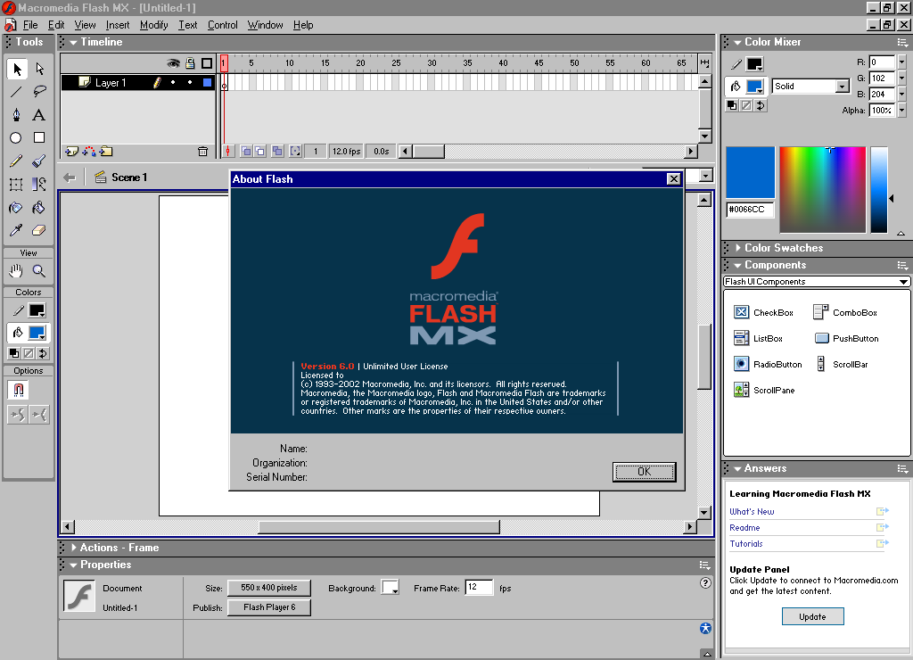 Macromedia Flash MX | Web Design Museum