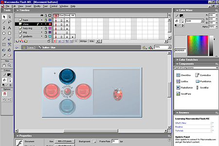 Macromedia Flash MX – Button Component