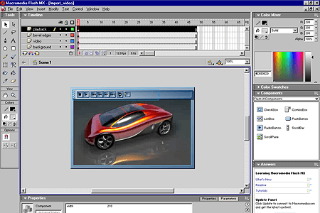 Macromedia Flash MX – Import Video