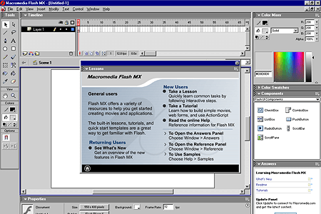 Macromedia Flash MX – Lessons