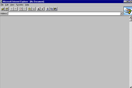 Internet Explorer 1.0 – Empty Page