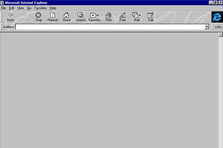 Internet Explorer 3.0 – Empty Page