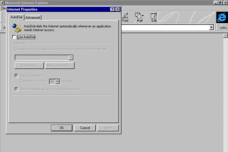 Internet Explorer 3.0 – Internet Properties