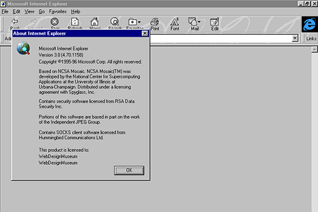 Internet Explorer 3.0 | Web Design Museum