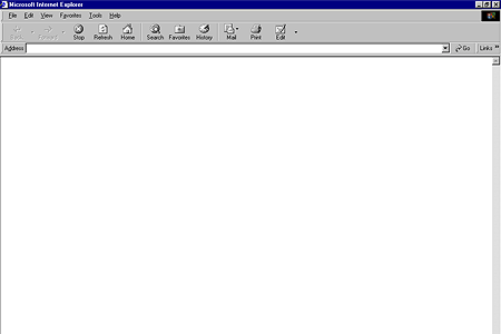Internet Explorer 5.5 – Empty page