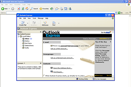 Internet Explorer 6.0 – Outlook Express