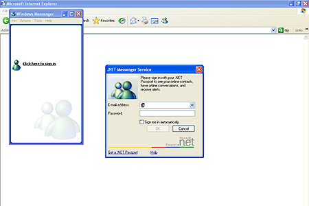 Internet Explorer 6.0 – Windows Messenger