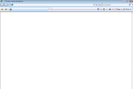Internet Explorer 7.0 – Empty page