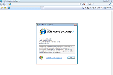 Internet Explorer 7.0