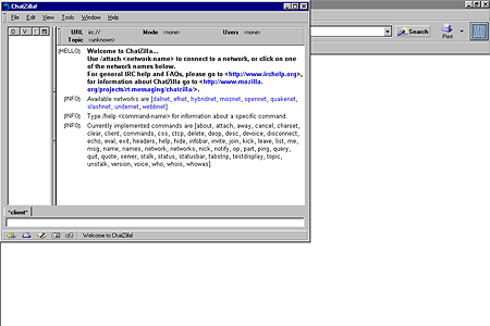 Mozilla 1.0 – ChatZilla!