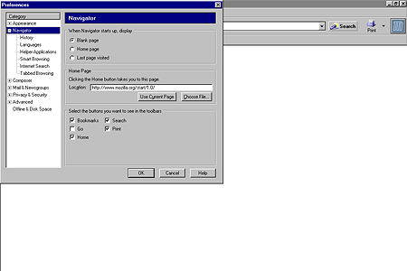 Mozilla 1.0 – Preferences