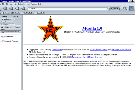 Mozilla 1.0 – Modern Theme