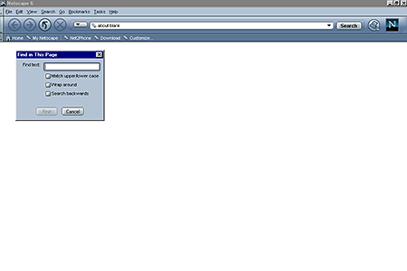 Netscape 6.0 – Find in This Page