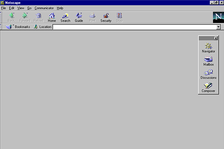 Netscape Communicator 4.01 – Empty Page