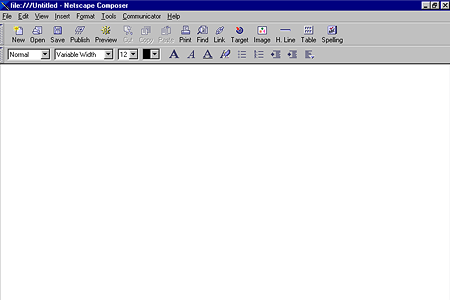 Netscape Communicator 4.01 – Netscape Composer