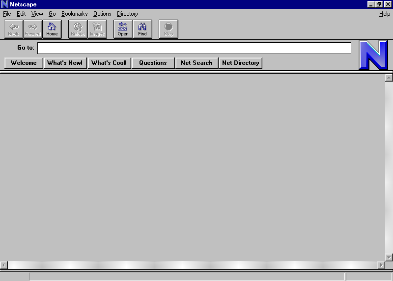 Netscape Navigator 1.0 in 1994 - Web Design Museum