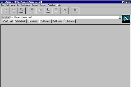 Netscape Navigator 2.01 – Empty Page