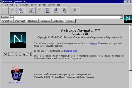 Netscape Navigator 2.01