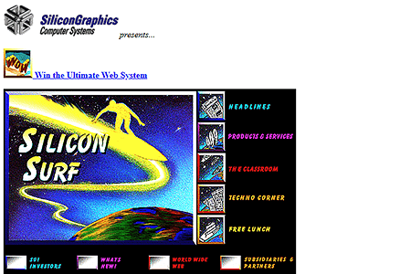Silicon Graphics website in 1994