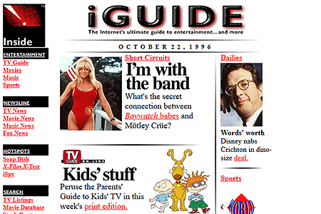 iGuide website in 1996