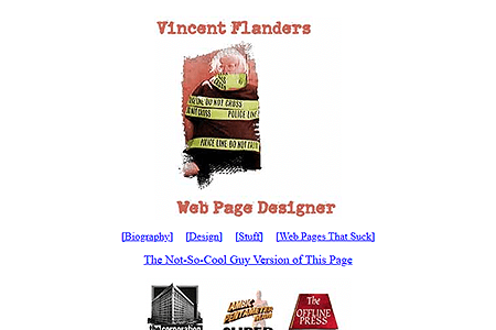 Vincent Flanders website in 1996