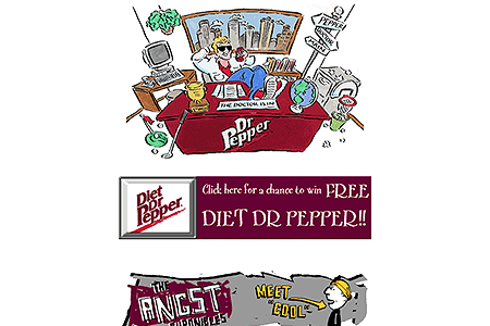 Dr Pepper website in 1997