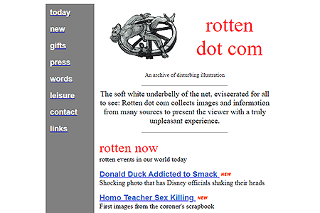 Rotten.com website in 1997