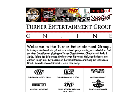 Turner Entertainment Group website in 1997