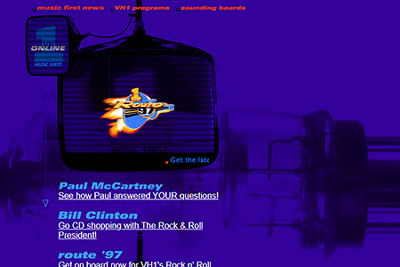 VH1 website in 1997
