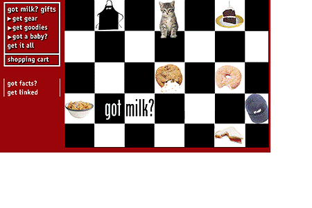 Got Milk? website in 1998