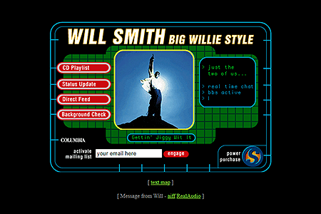 Will Smith website in 1998