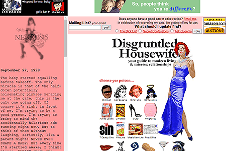 Disgruntled Housewife website in 1999