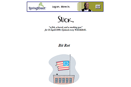 Suck.com website in 1999