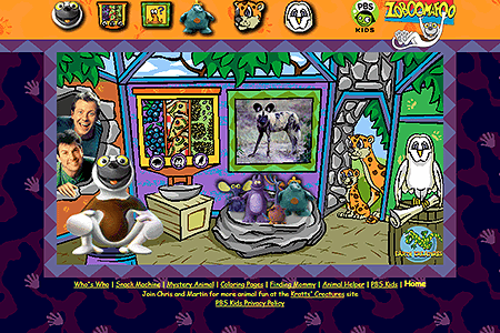 Zoboomafoo website in 1999