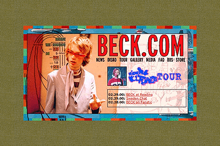 Beck website in 2000