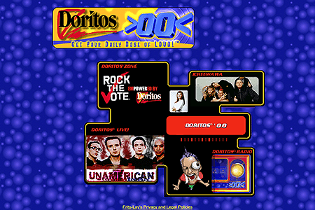Doritos website in 2000