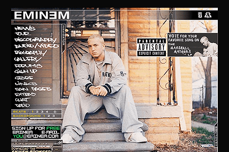 Eminem flash website in 2000