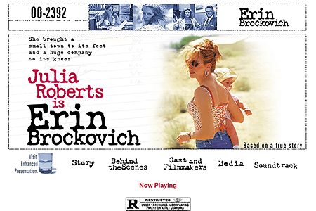 Erin Brockovich website in 2000